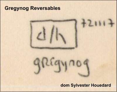 Gregynog Reversables of dsh 