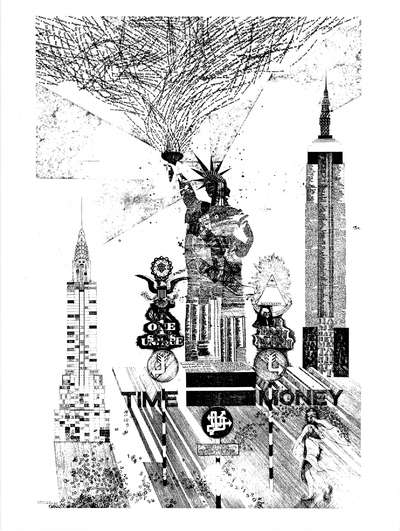 Time is Money (Statue of Liberty print)